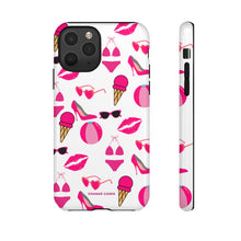 Cargar imagen en el visor de la galería, Hot Pink Summer iPhone &quot;Tough&quot; Case (White/Pink)
