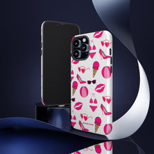 Cargar imagen en el visor de la galería, Hot Pink Summer iPhone &quot;Tough&quot; Case (White/Pink)
