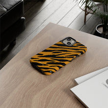 Cargar imagen en el visor de la galería, Tiger Print iPhone &quot;Tough&quot; Case (White/Brown)
