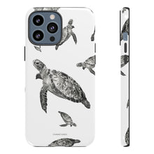 Cargar imagen en el visor de la galería, Caribbean Sea Turtle iPhone &quot;Tough&quot; Case (White)
