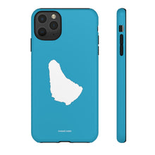 Cargar imagen en el visor de la galería, Map of Barbados iPhone &quot;Tough&quot; Case (Turquoise)
