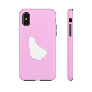 Map of Barbados iPhone "Tough" Case (Pink)