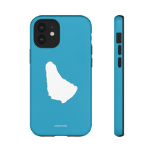 Cargar imagen en el visor de la galería, Map of Barbados iPhone &quot;Tough&quot; Case (Turquoise)
