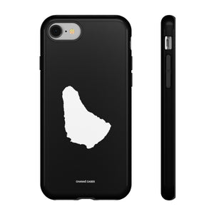 Map of Barbados iPhone "Tough" Case (Black)