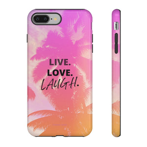 Live Life iPhone "Tough" Case (Pink)