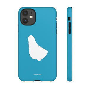Map of Barbados iPhone "Tough" Case (Turquoise)