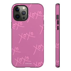 Hugs & Kisses iPhone "Tough" Case (Pink)