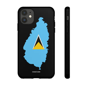 St. Lucia iPhone "Tough" Case (Black)