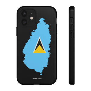 St. Lucia iPhone "Tough" Case (Black)