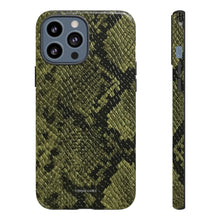 Cargar imagen en el visor de la galería, Snake Print iPhone &quot;Tough&quot; Case (Green)

