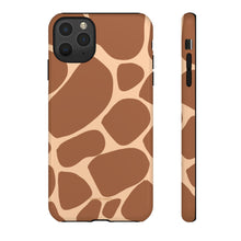 Cargar imagen en el visor de la galería, Giraffe Print iPhone &quot;Tough&quot; Case (Tan)
