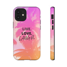 Load image into Gallery viewer, Live Life iPhone &quot;Tough&quot; Case (Pink)
