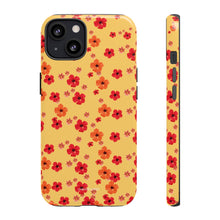 Load image into Gallery viewer, Raining Flowers iPhone &quot;Tough&quot; Case (Yellow)
