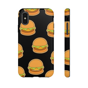 Burger iPhone "Tough" Case (Black)