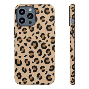 Cheetah Print iPhone "Tough" Case (Tan)