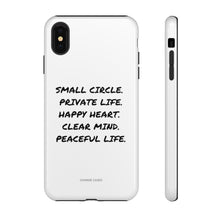 Load image into Gallery viewer, Peaceful Life iPhone &quot;Tough&quot; Case (White)
