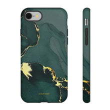 Load image into Gallery viewer, Zio Marble iPhone &quot;Tough&quot; Case (Green/Black)
