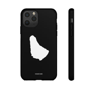Map of Barbados iPhone "Tough" Case (Black)