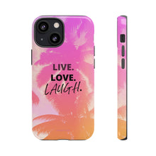 Load image into Gallery viewer, Live Life iPhone &quot;Tough&quot; Case (Pink)

