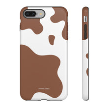 Load image into Gallery viewer, Wild Horse Print iPhone &quot;Tough&quot; Case (White/Brown)
