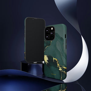 Zio Marble iPhone "Tough" Case (Green/Black)