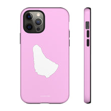 Cargar imagen en el visor de la galería, Map of Barbados iPhone &quot;Tough&quot; Case (Pink)
