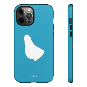 Map of Barbados iPhone "Tough" Case (Turquoise)