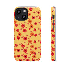 Load image into Gallery viewer, Raining Flowers iPhone &quot;Tough&quot; Case (Yellow)
