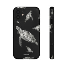 Cargar imagen en el visor de la galería, Caribbean Sea Turtle iPhone &quot;Tough&quot; Case (Black)
