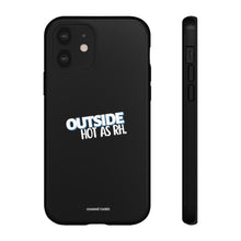 Cargar imagen en el visor de la galería, Outside Hot (AS RH) iPhone &quot;Tough&quot; Case (Black)
