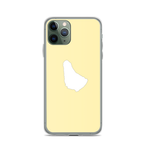 Map of Barbados iPhone Case (Yellow)