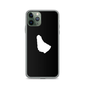 Map of Barbados iPhone Case (Black)