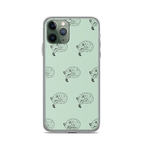 Spiritual Cat iPhone Case (Grayed Jade)