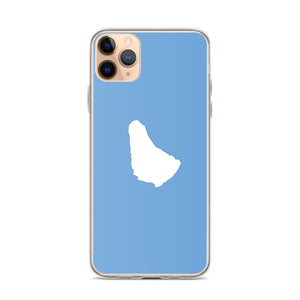 Map of Barbados iPhone Case (Blue)
