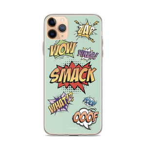 Comic iPhone Case (Grayed Jade)