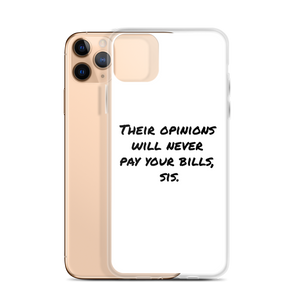 "Opinions" iPhone Case (White)