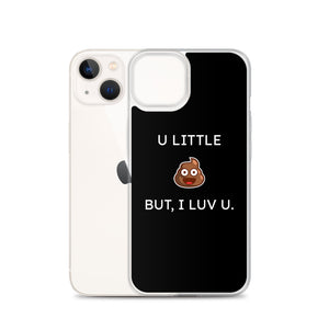 I LUV U Emoji iPhone Case (Black)