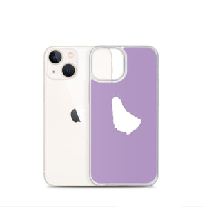 Map of Barbados iPhone Case (Purple)