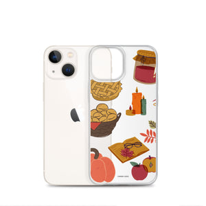 Fall is here! iPhone Case (Clear)