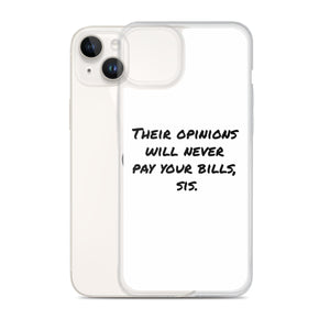 "Opinions" iPhone Case (White)