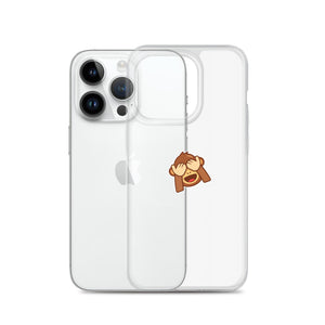 Monkey Emoji iPhone Case (Clear)