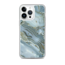 Load image into Gallery viewer, Elsa Marble iPhone Case (Blue-Gray)
