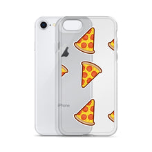 Load image into Gallery viewer, Pizza Emoji iPhone Case (Clear)
