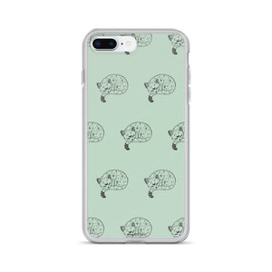 Spiritual Cat iPhone Case (Grayed Jade)