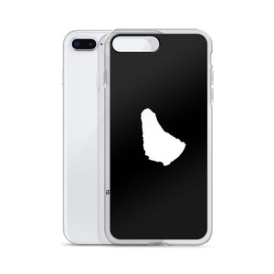 Map of Barbados iPhone Case (Black)