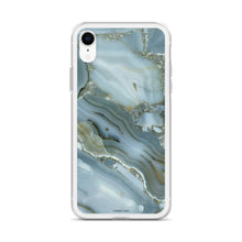 Load image into Gallery viewer, Elsa Marble iPhone Case (Blue-Gray)
