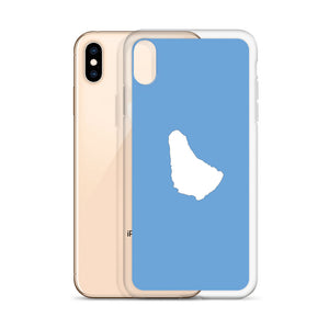 Map of Barbados iPhone Case (Blue)