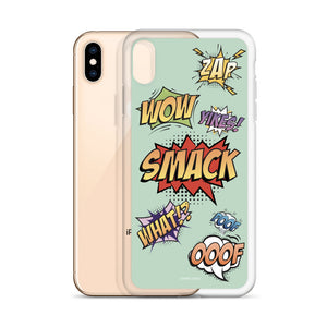 Comic iPhone Case (Grayed Jade)