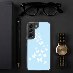 Butterfly Samsung Case (Baby Blue)