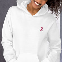 Load image into Gallery viewer, Cancer Awareness Embroidered Hoodie (Charity)

